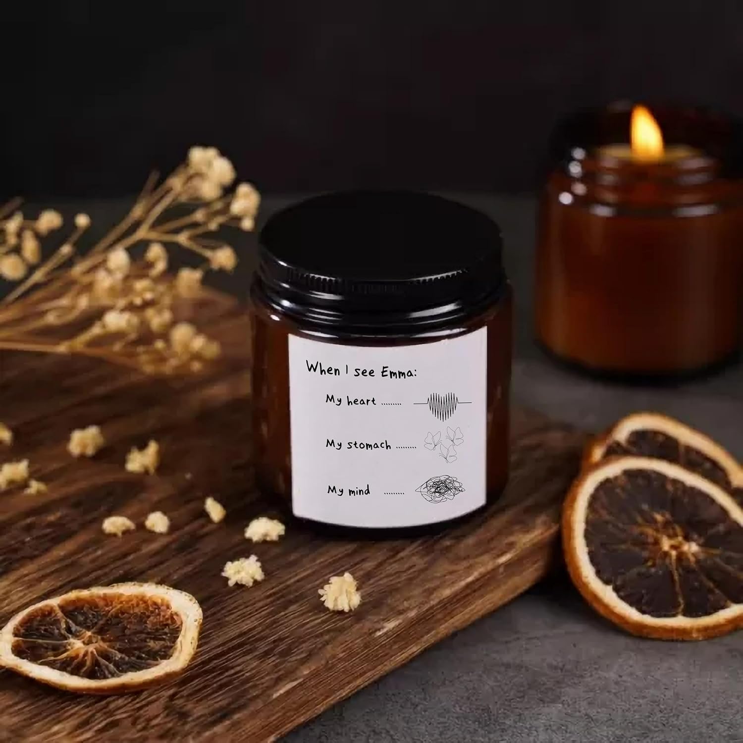 When I See You Bat Trang Personalized Candle for Friend, Women, Men, Mom, Dad, Sister, Coworker on Anniversary, Birthday, Christmas