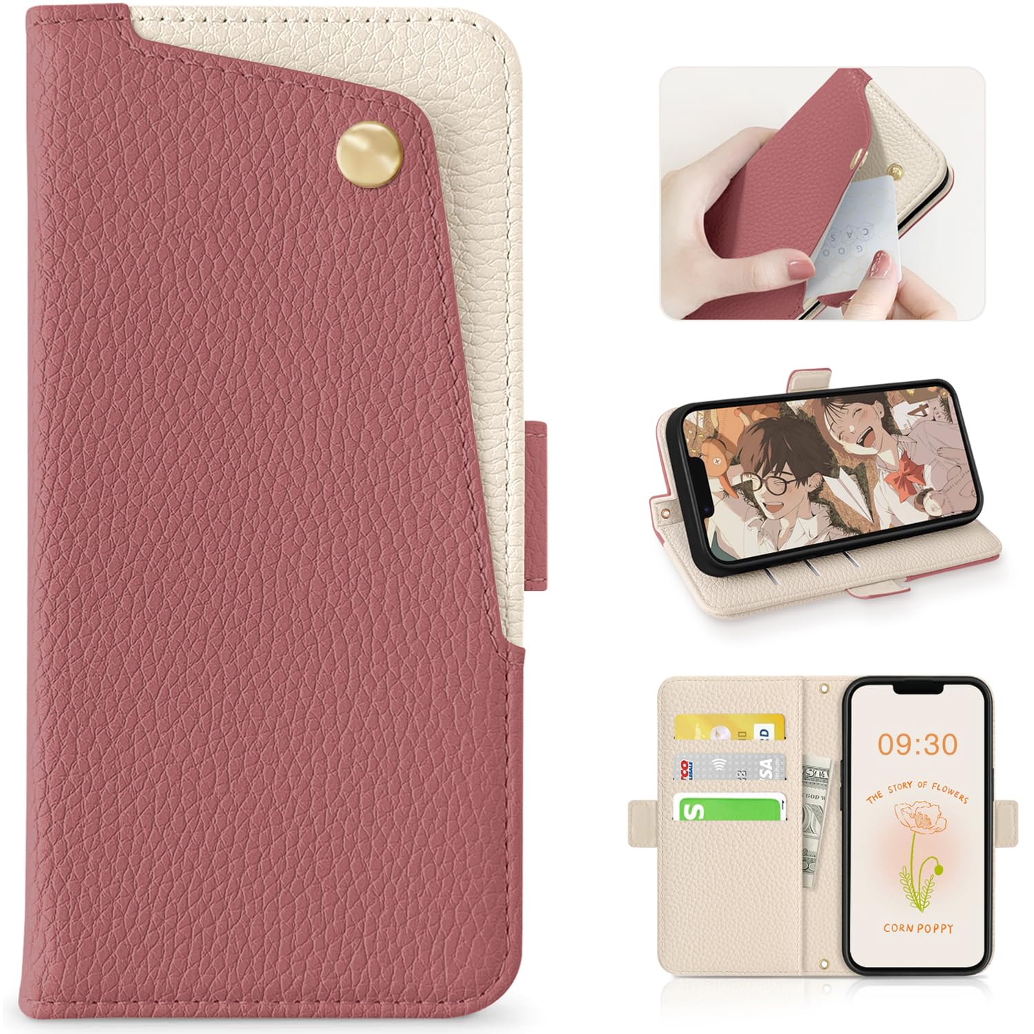 Amazon.co.jp: CASSYOOK for いphone14 ケース 手帳型 iphone14/あい