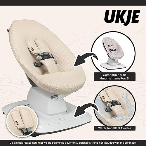 Miniatura 3 de Ukje Funda protectora para columpio compatible con 4moms RockaRoo o MamaRoo 5, columpio de bebé multimovimiento, forro de columpio para bebé, funda