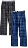Boys' Little Sleepwear Super Soft Brushed Micro Pajama Pant, 2 Pack
