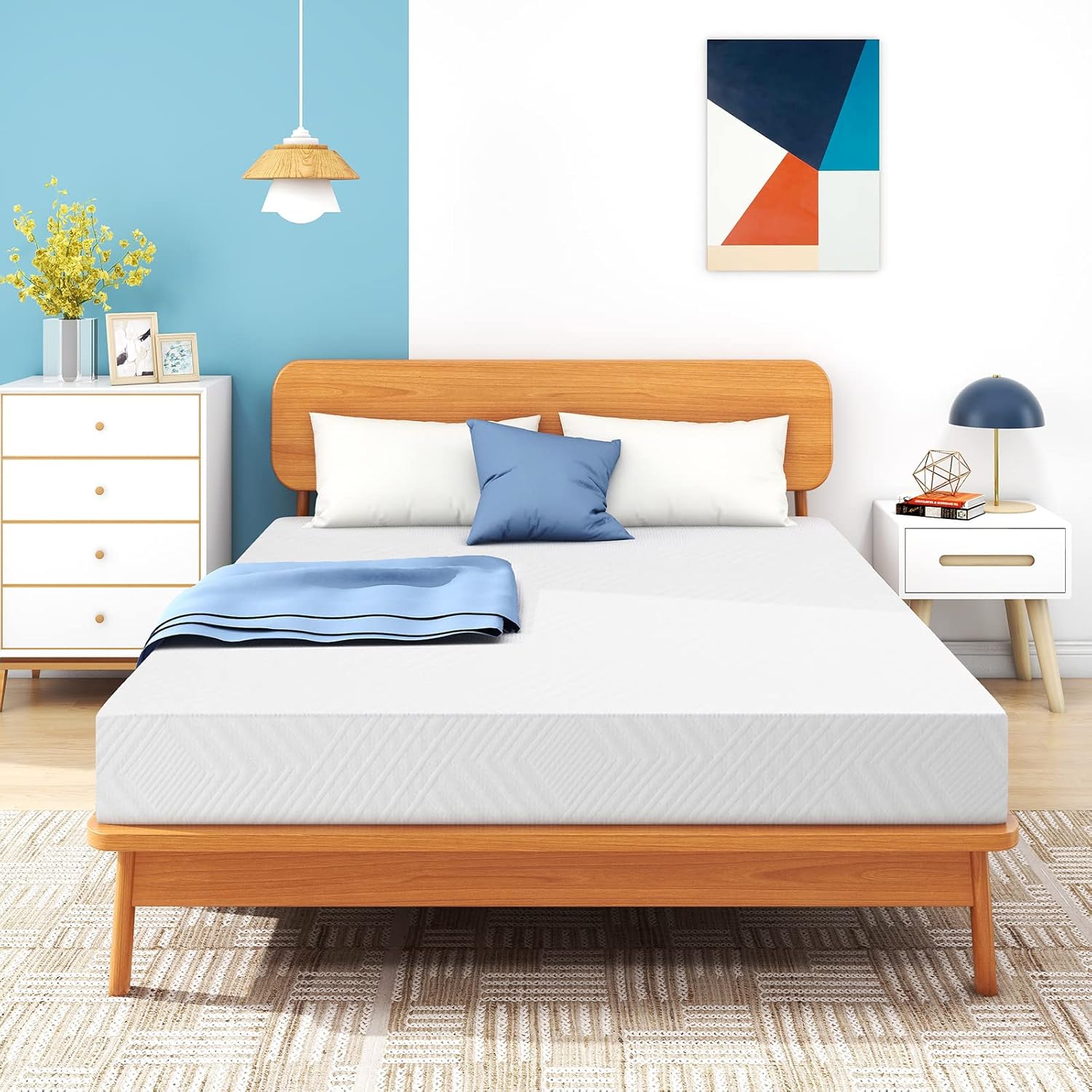 King Mattress, 8 Inch Memory Foam Mattress Bed in a Box