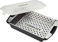 Cuisinart CMT-200 Stainless Steel Marinade & Grilling Basket Set - Mess-Free Marinating for Shrimp, Veggies, Chicken on Grill
