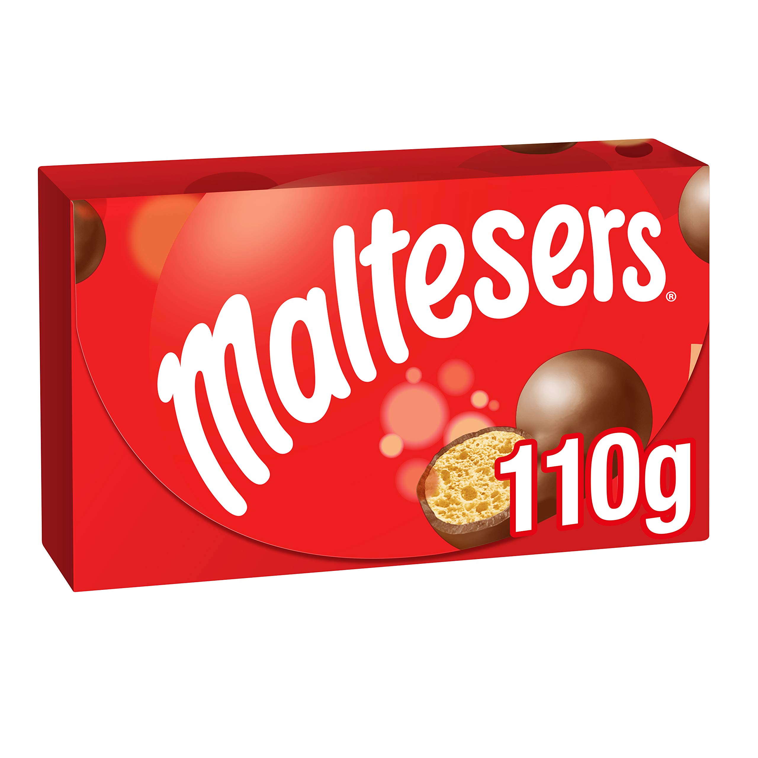 Maltesers Milk Chocolate Gift Box 110g, Crunchy Honeycomb Centre Chocolate Sweets, Light Treat for Movie Night, Thank You Gift, Fathers Day Gfit, Snacking & Hamper Fillers