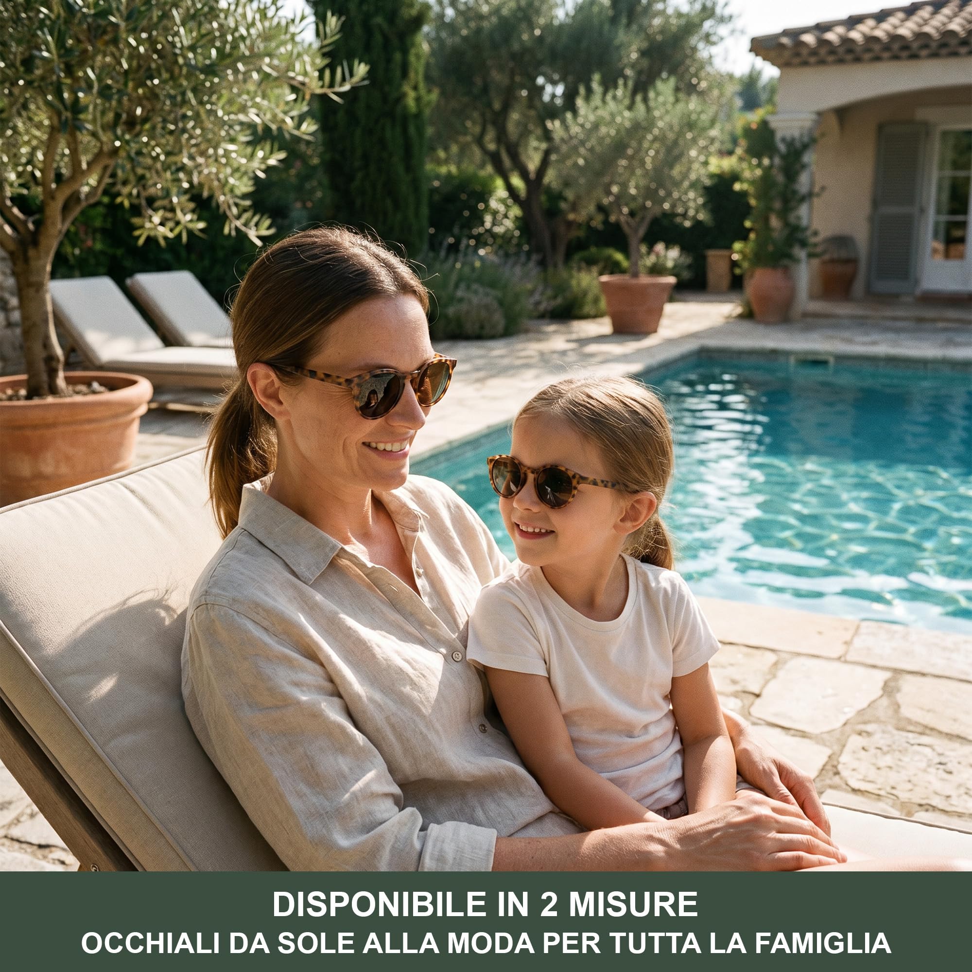 BABYMOCS Classic - Occhiali da sole per bambini, 1,5-7 anni, protezione UV400 e categoria 3, senza BPA, certificati CE e ISO, design svedese per ragazzi e ragazze, con custodia protettiva