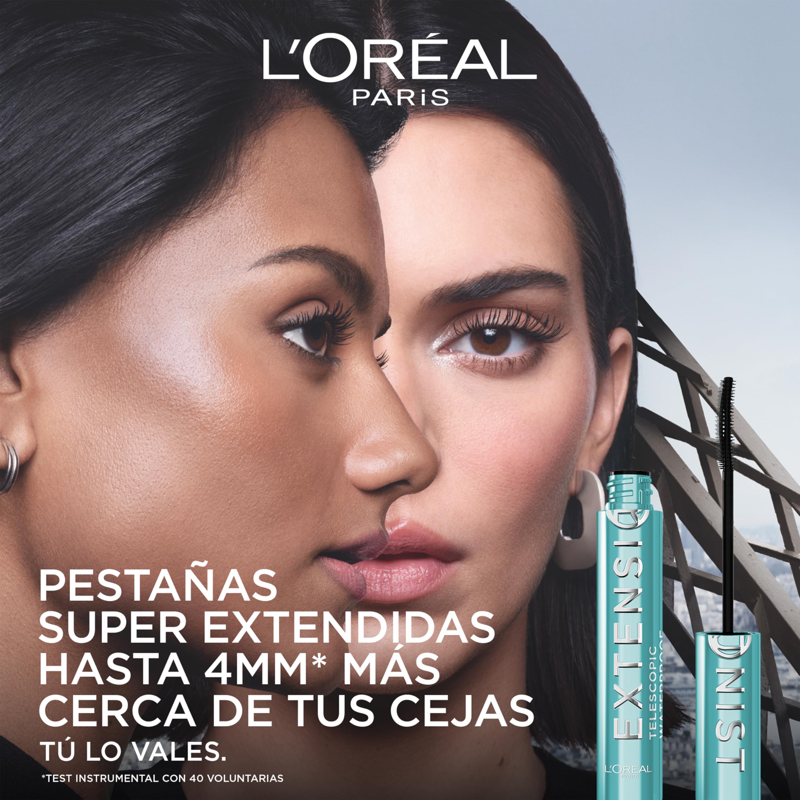 L'Oréal Paris Máscara de Pestañas Volumen y Longitud Waterproof Telescopic Extensionist 9,9 ml