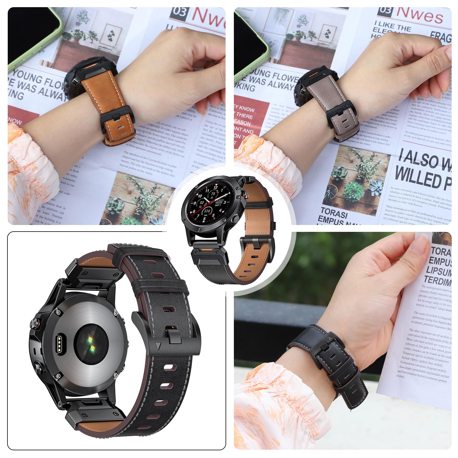 Bracelet de rechange pour montre connectée 3/5/6X/7X 22 mm/26 mm