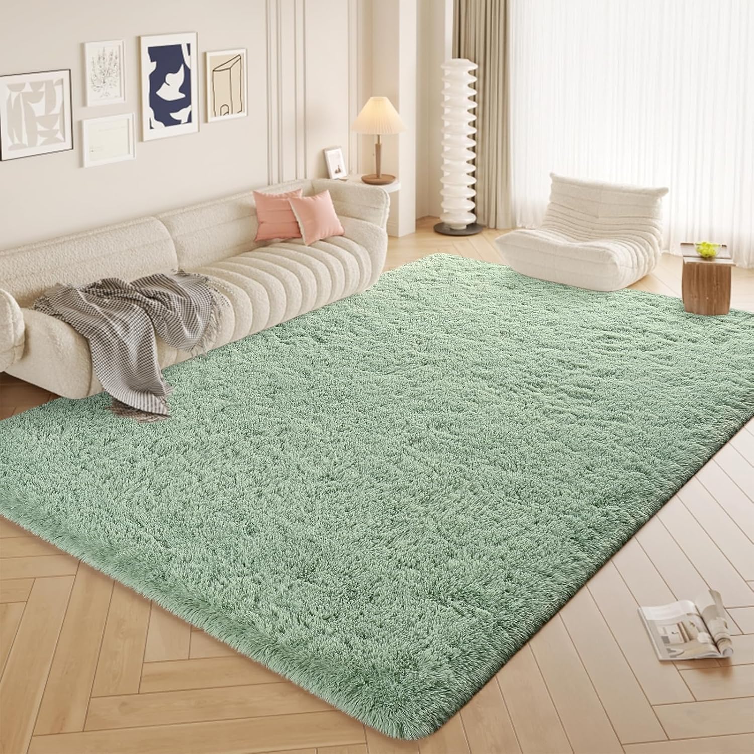 FALARK Super Soft Area Rugs for Bedroom Living Room, 5x7 ft