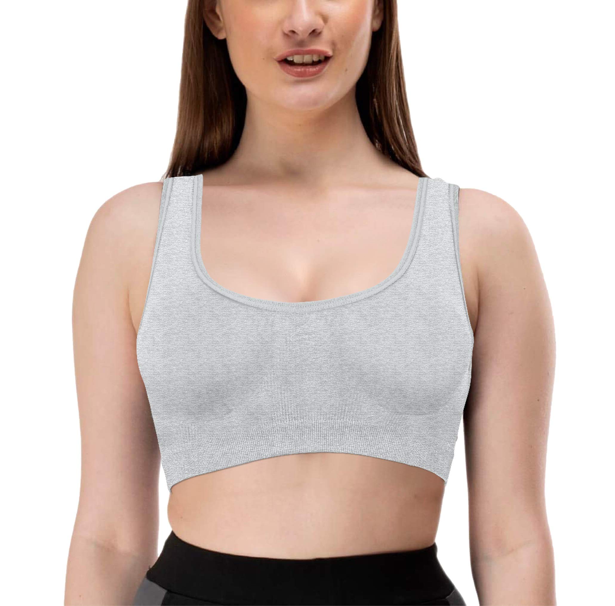 zuvairiya store Women's Everyday Sports Air Bra Non-Padded, Non-Wired Molded Sport Bra-picture-39