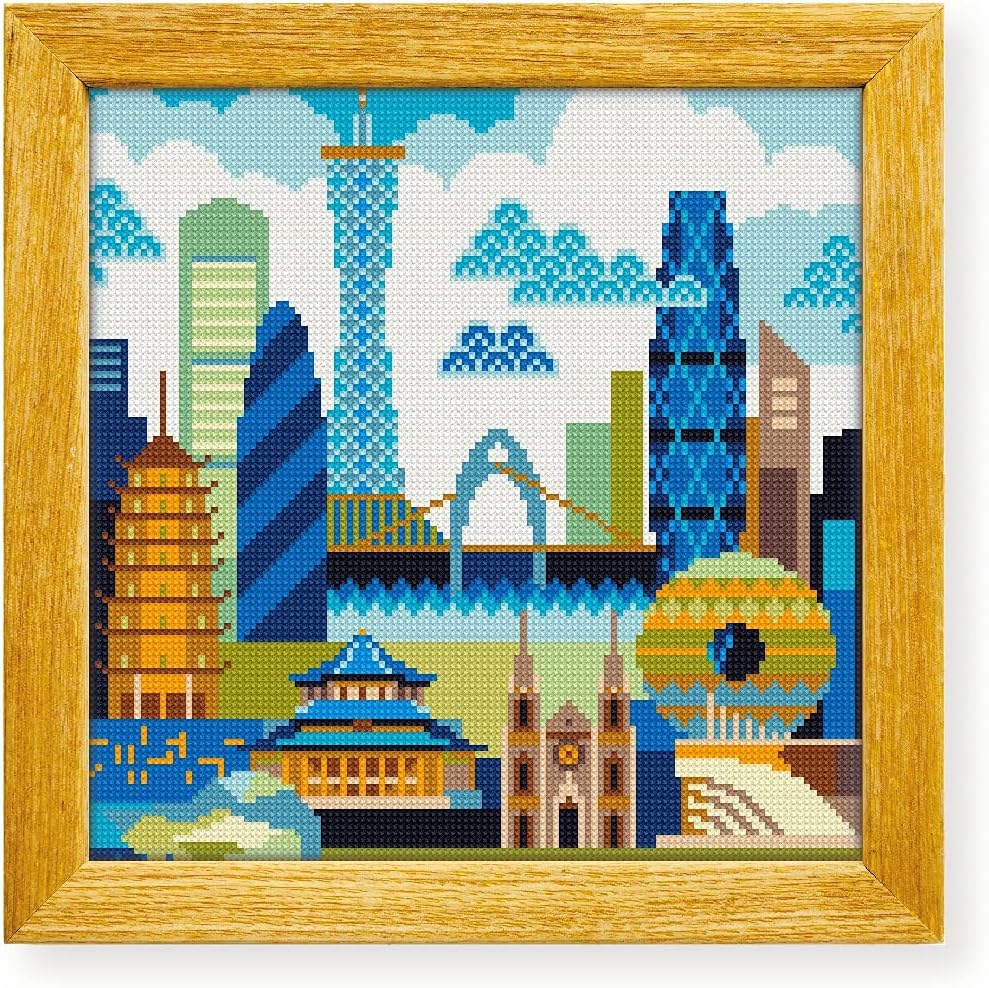 Awesome Pattern Studio Guangzhou DS645, Diamond Painting Kit, Diamond Art Kits for Adults, Full Drill 5D Diamond Dots Kits. All Items Included.