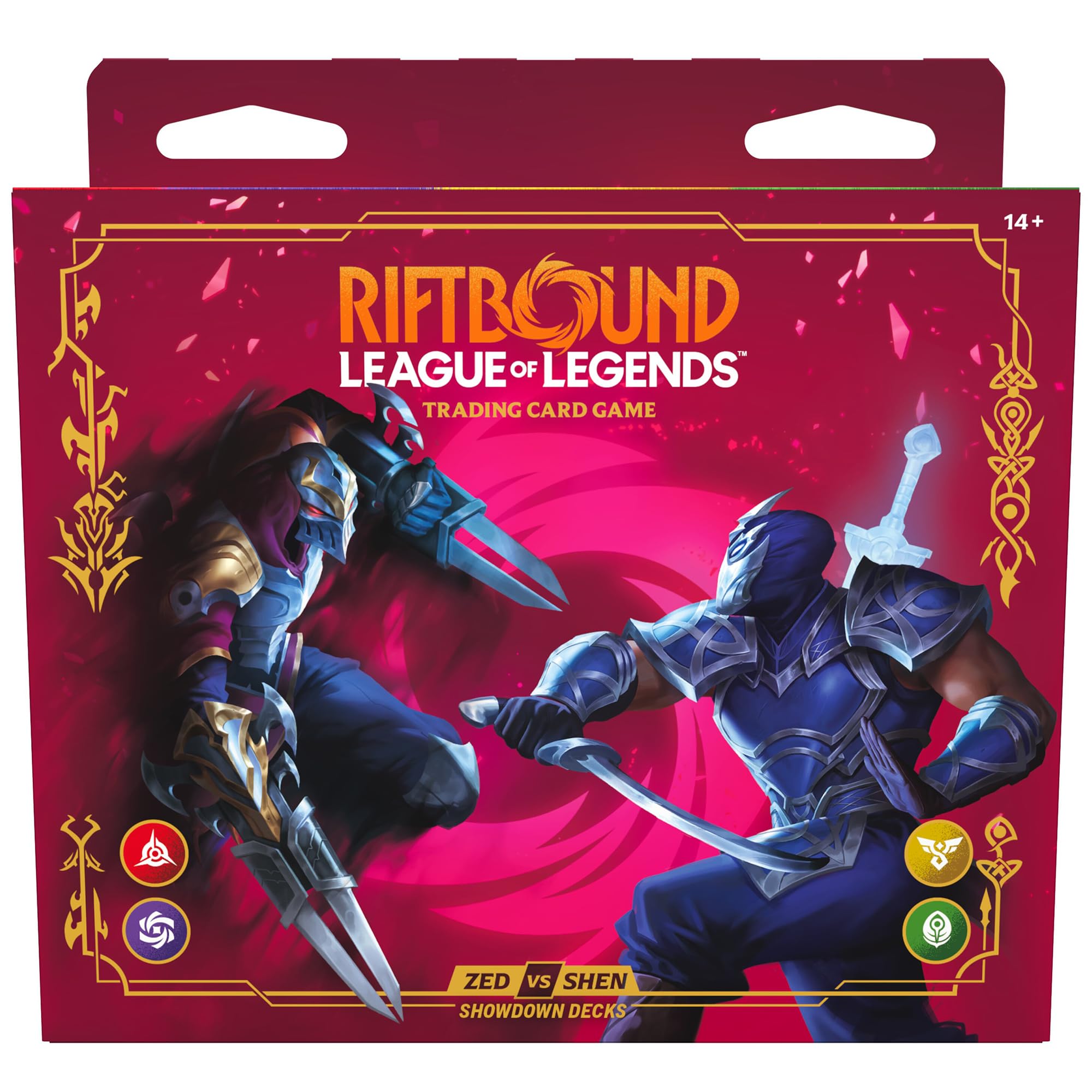 Riftbound: League of Legends TCG Vendetta - Showdown Deck: Zed vs Shen - 2 Ready-to-Play Characters, Paper Playmat, Trading Card Game, Deck-Building