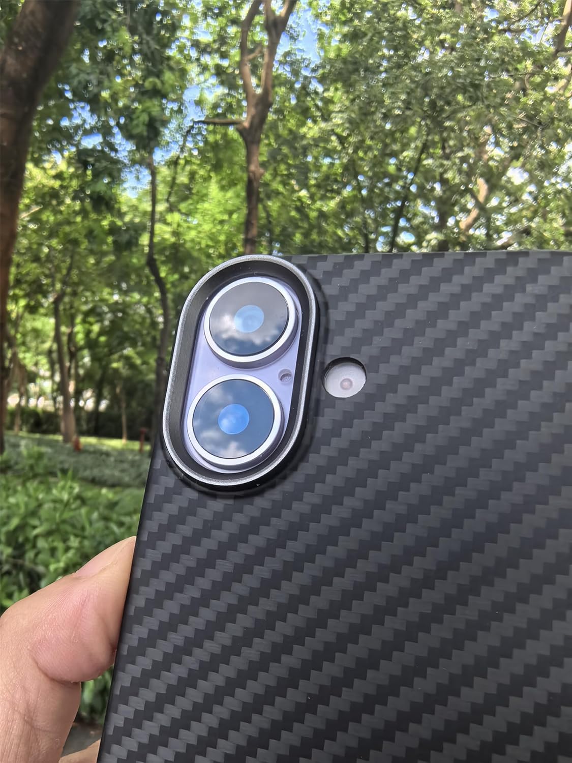 Ultra Thin Aramid Carbon Fiber Case for Apple iPhone 17, Fit for magsafe, Camera Full Cover Protection (for iPhone 17) Black - Image 7