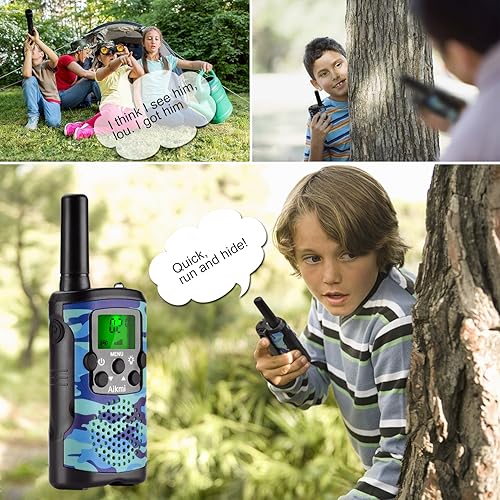 Miniatura 3 de Aikmi - Walkie Talkies para niños, de 22 canales de radio, 2 vías y 3 millas de alcance. Walkie Talkies de juguete duraderos, el mejor regalo de