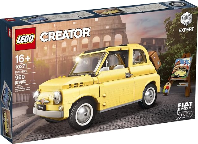 Foto 4 de 7 de Lego Creator Expert Fiat 500 10271 Toy Car Building Set for Adults and Fans of Model Kits Sets Idea