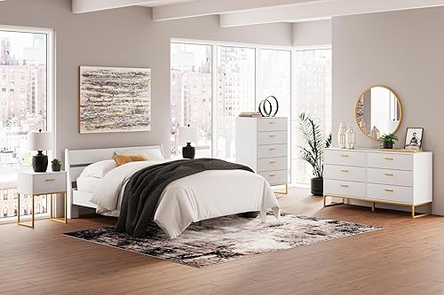 Miniatura 112 de Signature Design by Ashley Socalle Casual Twin Panel Platform Bed, Foundation or Box Spring Not Needed, Black Negro -,Blanco,Azul,Marrón miel,Beige