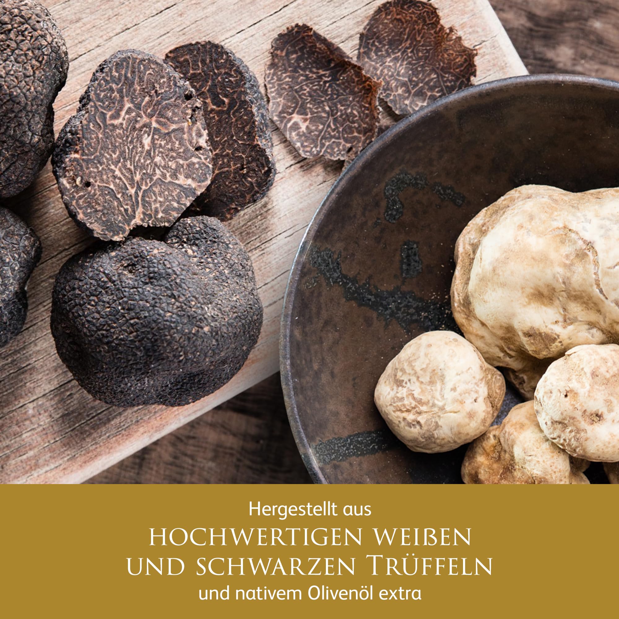 TruffleHunter – Premium Schwarzes und Weißes Trüffelöl im Set – 250 ml x 2