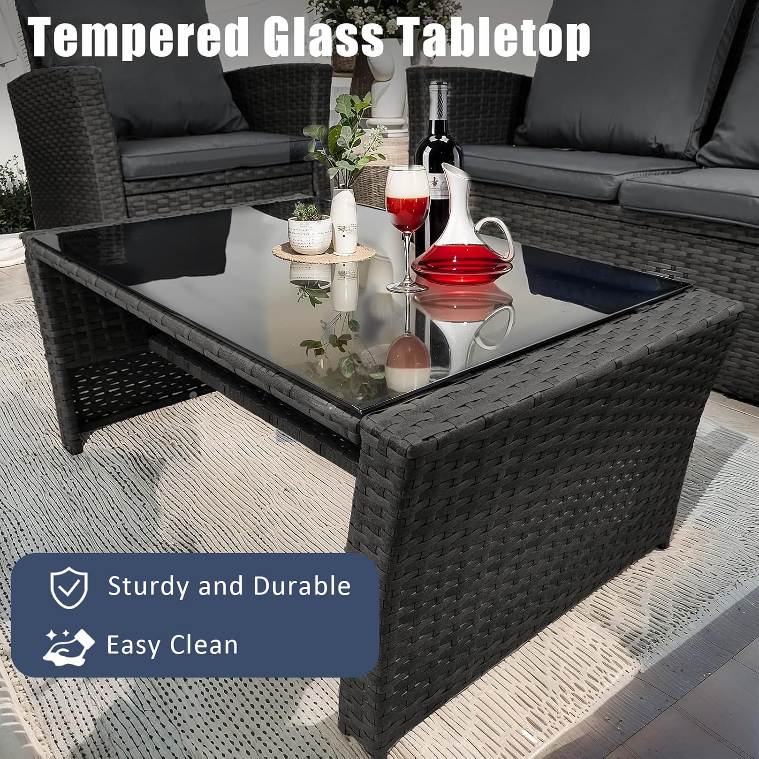 Transform Your Outdoor Space: The Ultimate 4 Piece All-Weather Patio Furniture Set Review