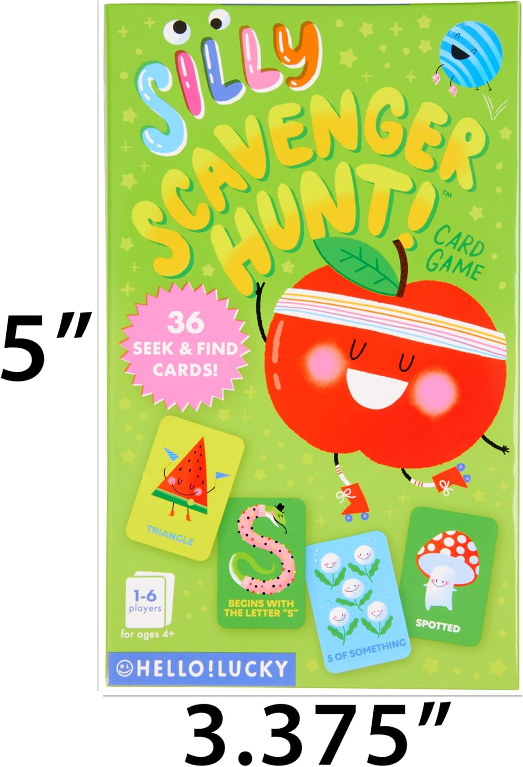 C.R. Gibson Card Games for Kids - Family Favorite Colorful Game Cards, 36-Count, Silly Scavenger Hunt
