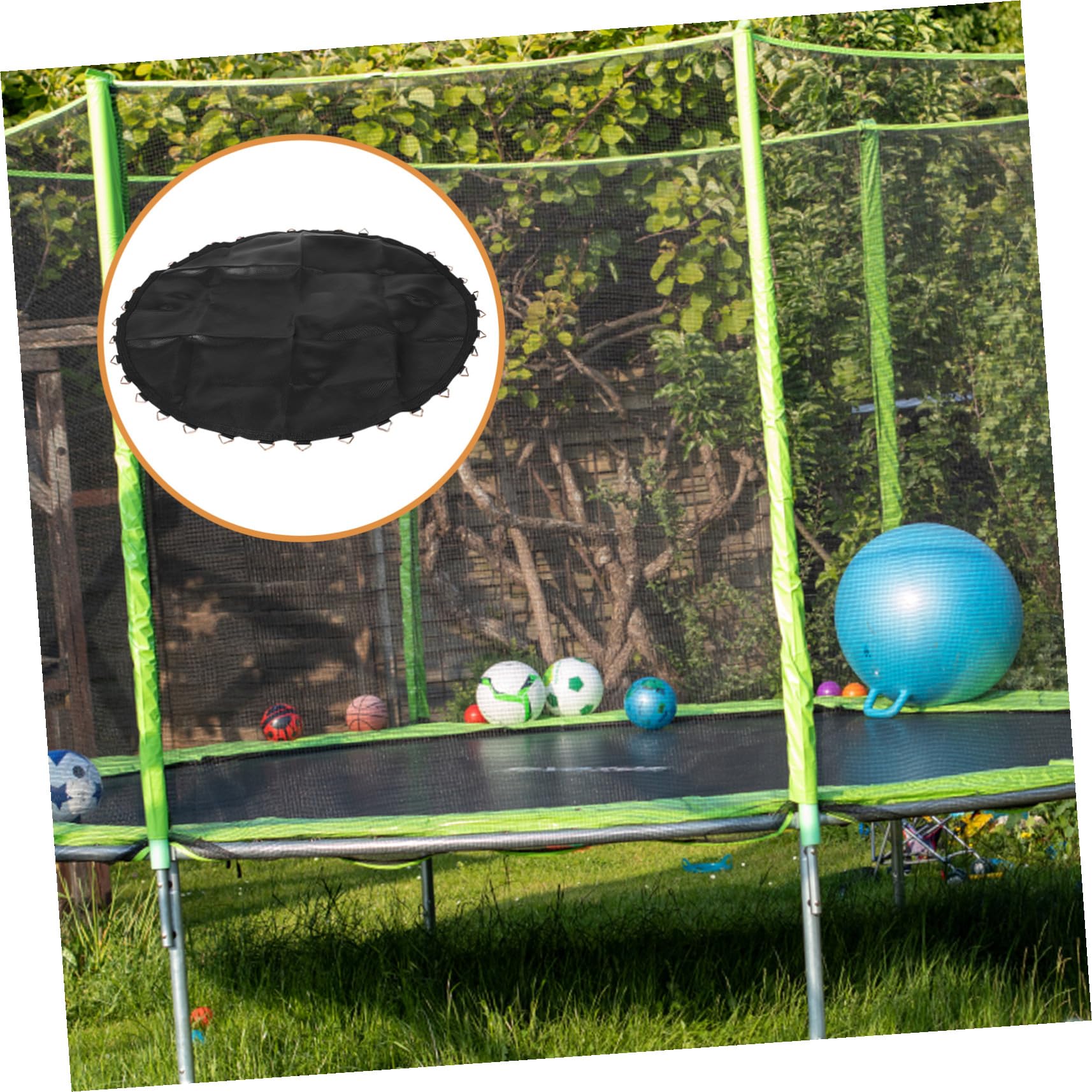 Tappeto elastico di ricambio per trampolino da esterno, resistente, elastico per fitness e sicurezza, accessorio robusto per una migliore esperienza di salto