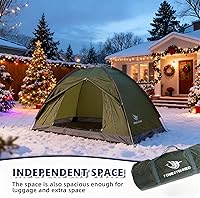 Vista 7 de Tienda de campaña de mochila individual de 7.2 × 4 × 4 pies, tienda de campaña impermeable para acampar y senderismo, puede ser utilizada por una