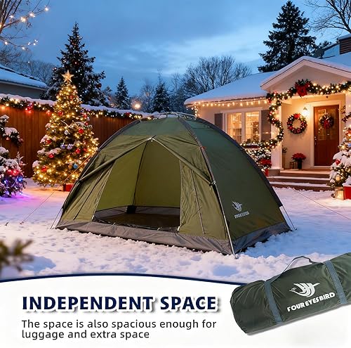 Miniatura 7 de Tienda de campaña de mochila individual de 7.2 × 4 × 4 pies, tienda de campaña impermeable para acampar y senderismo, puede ser utilizada por una