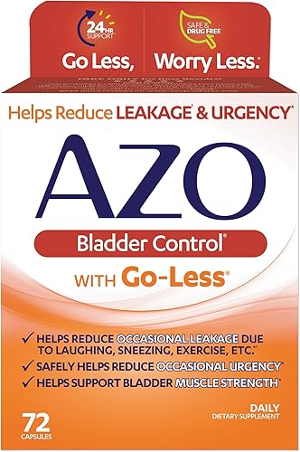 Miniatura 2 de AZO Control de la vejiga con suplemento diario Go-Less  Ayuda a reducir la urgencia ocasional y la protección dual  Soporte urinario + vaginal*
