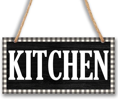 Miniatura 12 de Letrero de madera de 6.7 x 13.8 pulgadas para cocina, comidas y recuerdos están hechos aquí, letrero colgante divertido para cocina, decoración de