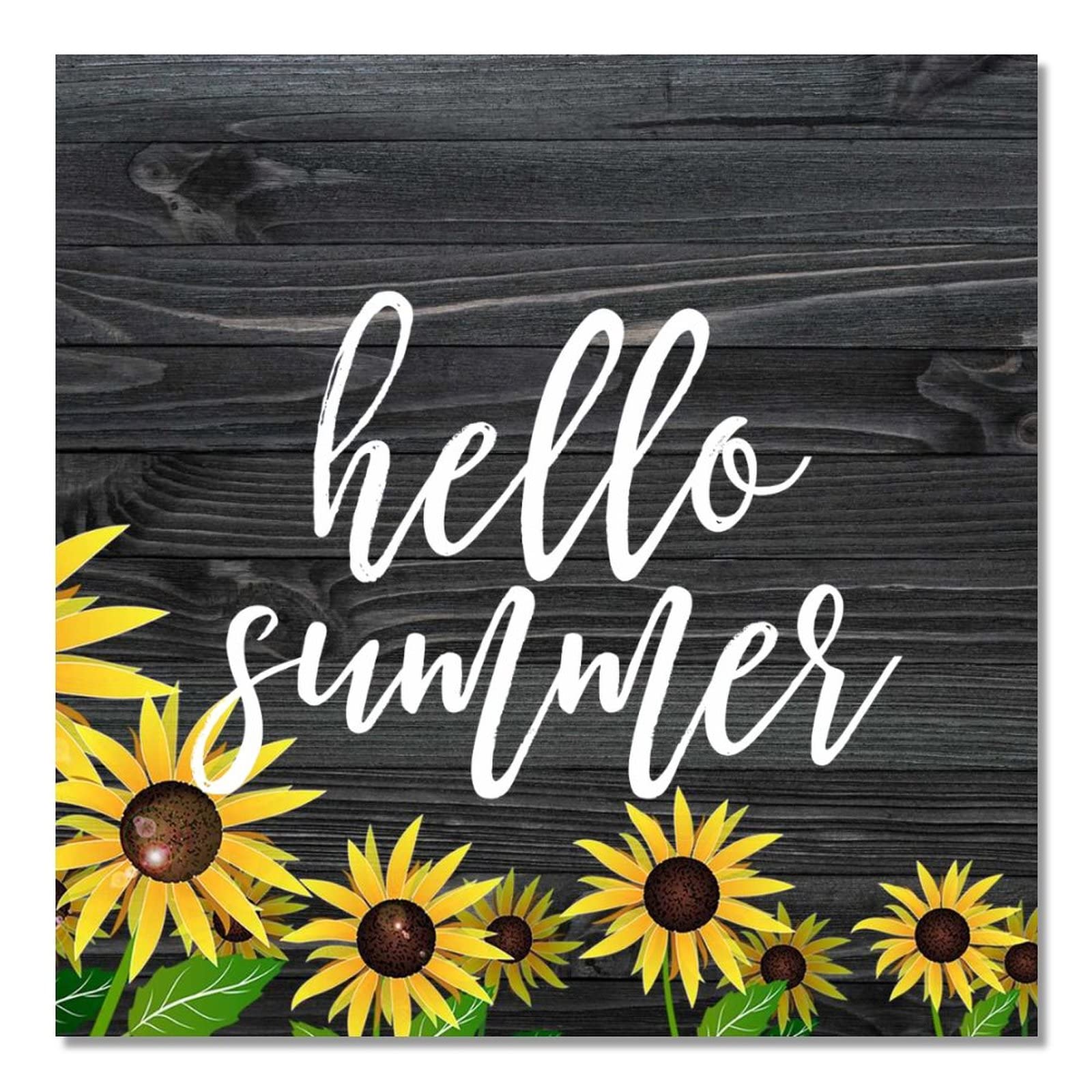 Plaque en bois avec motif tournesol : une superbe idée de cadeau de pendaison de crémaillère