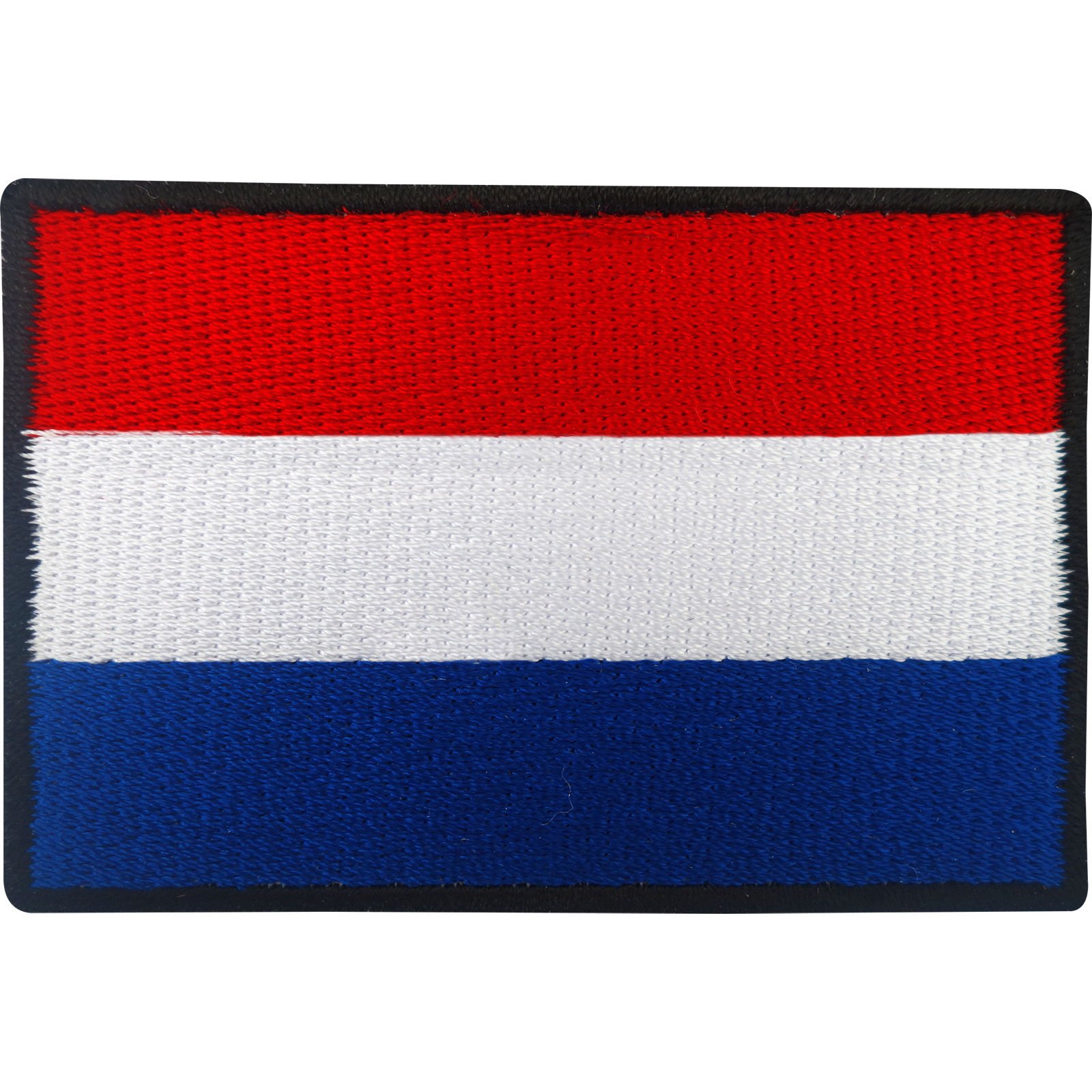 Ellu Red Dutch Flag Patch Iron Sew On Badge Netherlands Holland Football Shirt Applique 7.1Cm