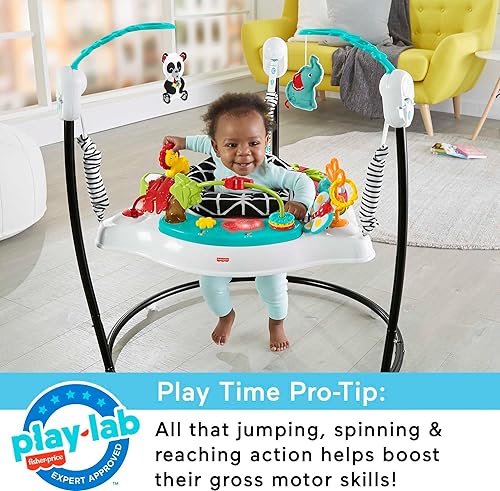 Miniatura 5 de Fisher-Price Animal Wonders Jumperoo blanco 1 unidad paquete de 1