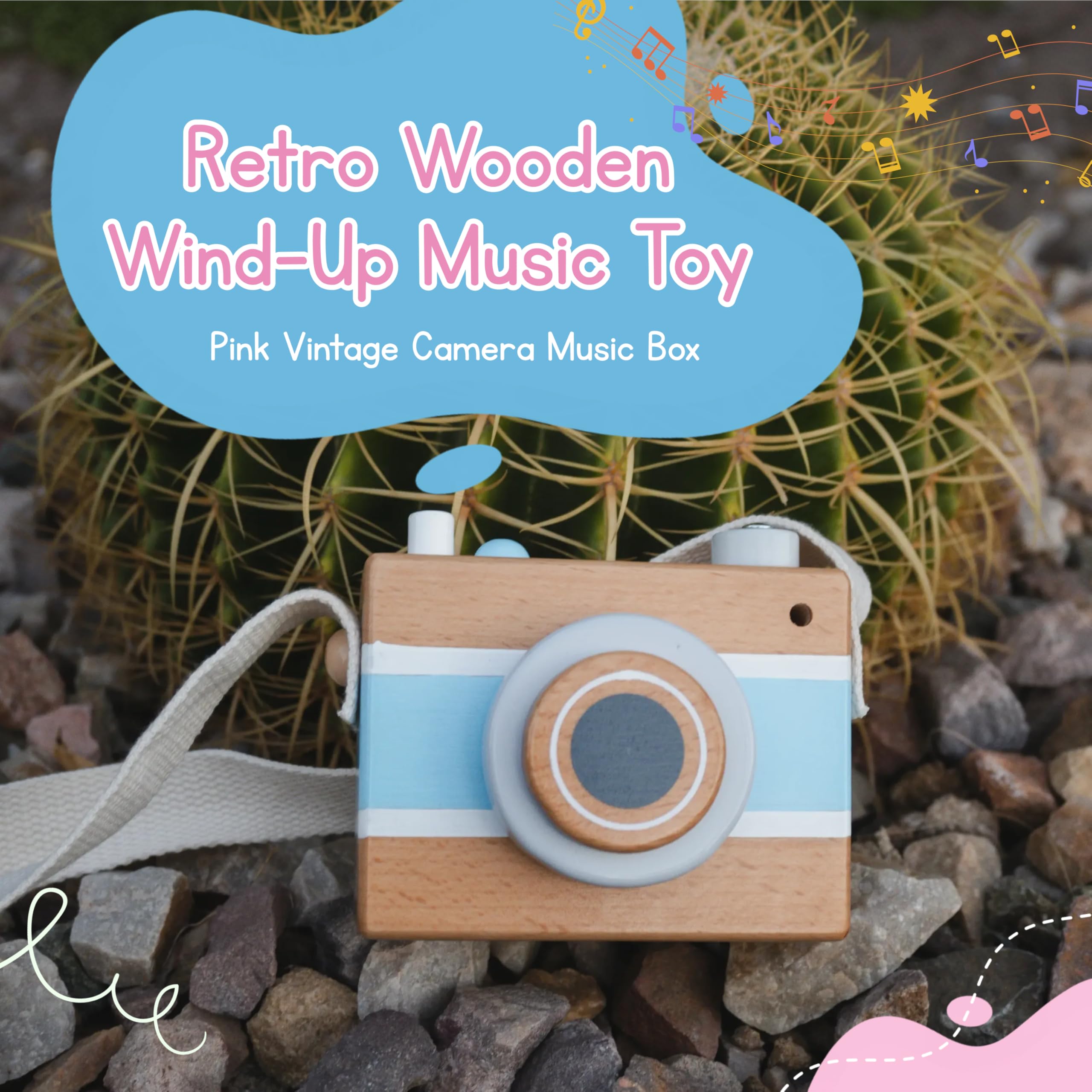 Amazon.com: Jack Rabbit Creations - Blue Vintage Camera Music Box