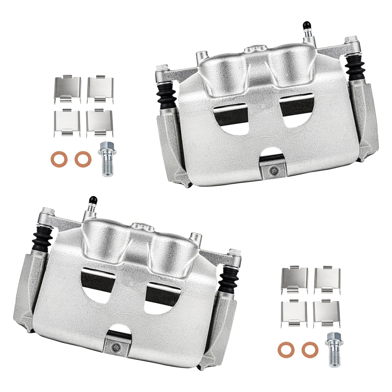 cciyu Front Left &amp; Right Disc Brake Calipers w/Bracket 18B5405 18B5404