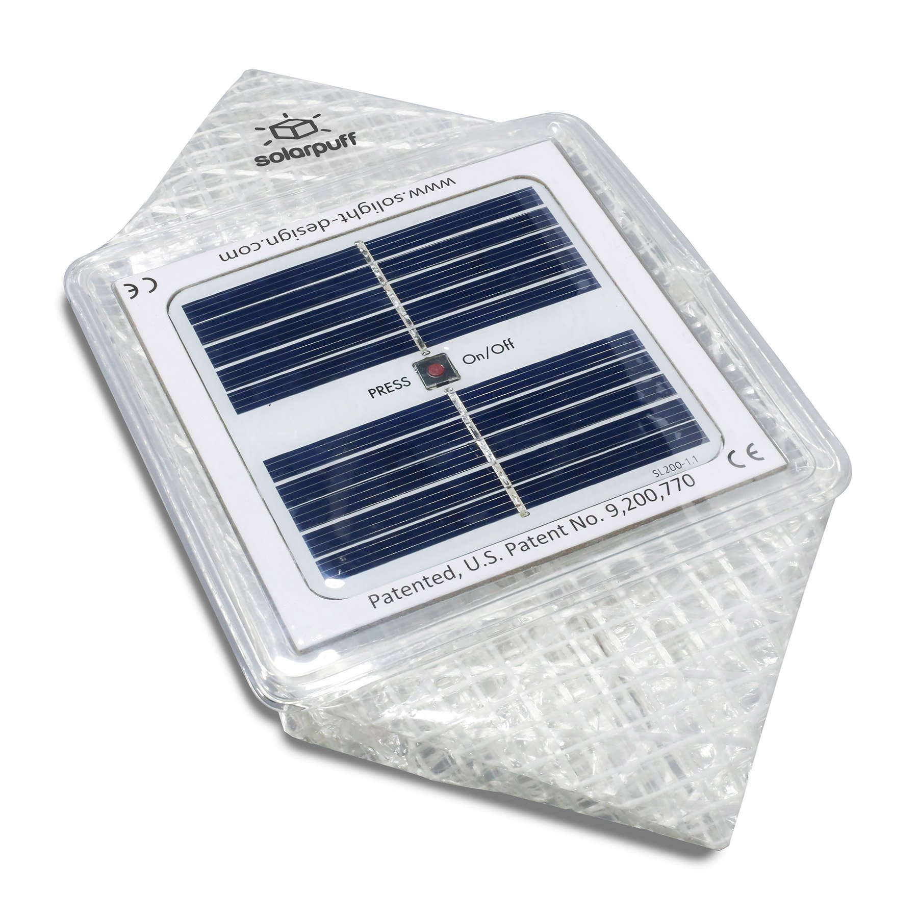 Lampe solaire pliable SolarPuff 1 pièce blanc chaud