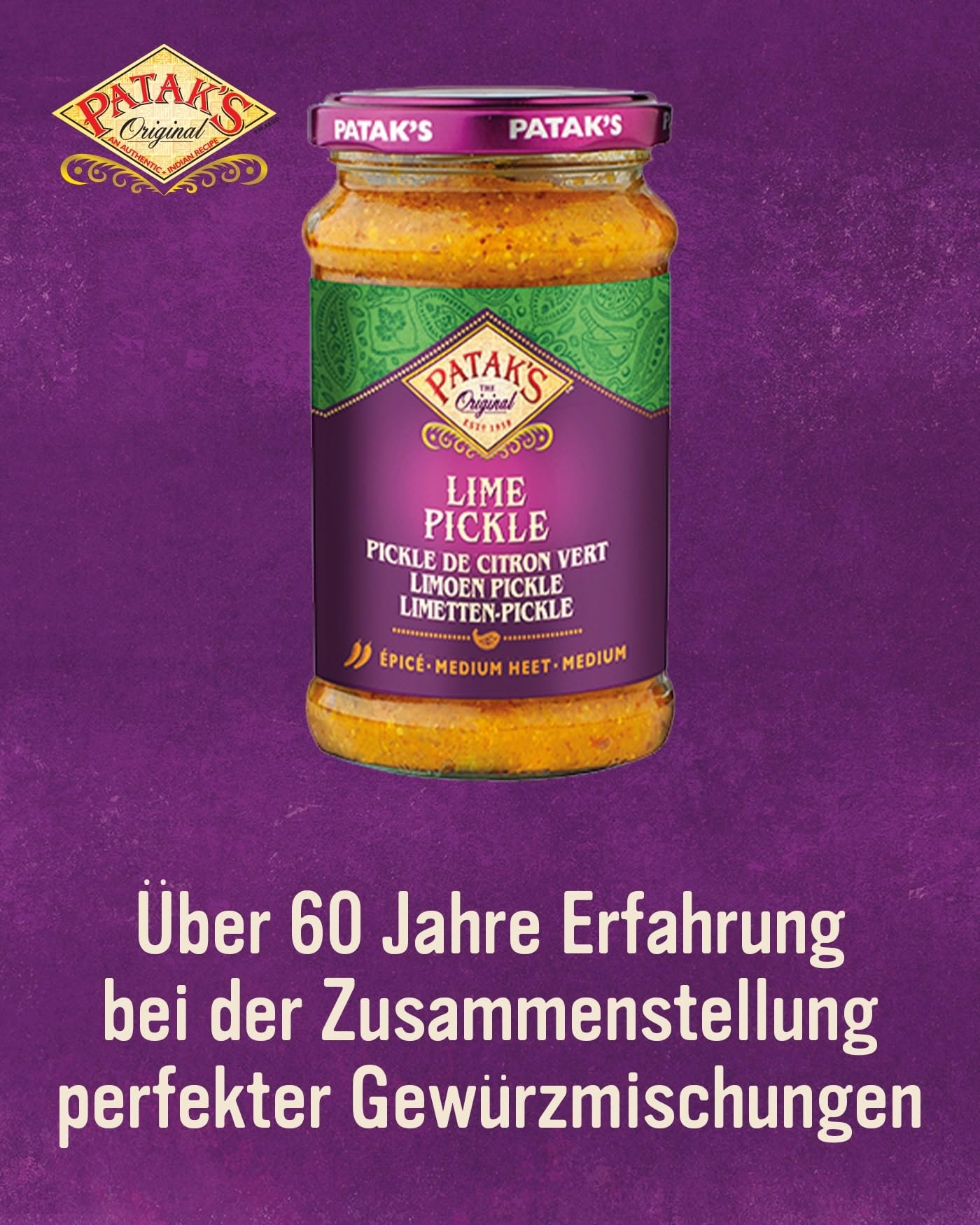 Patak's Lime Pickle, mild, 6er Pack (6 x 283 g)