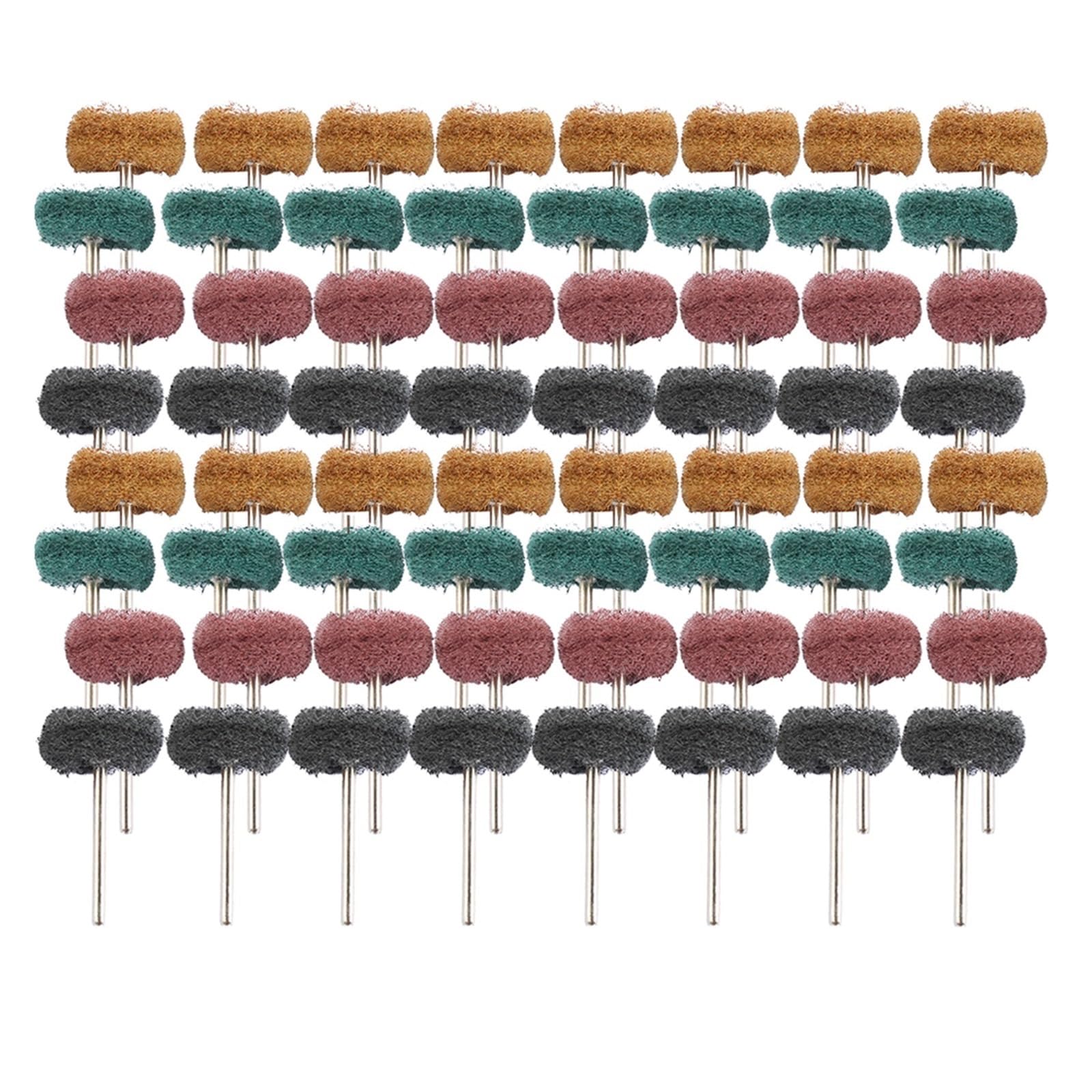 50/100 pz Ruota di Lucidatura Utensile Rotante Mini Trapano Spazzola Abrasiva for Orologio Gioielli Polacco Buffer Kit(100pcs)