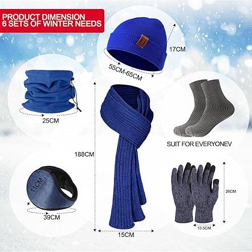 Miniatura 2 de Toulite Juego de 36 piezas de gorro, bufanda y guantes a granel para hombres y mujeres, conjunto de bufanda, gorro de invierno a granel, kit de