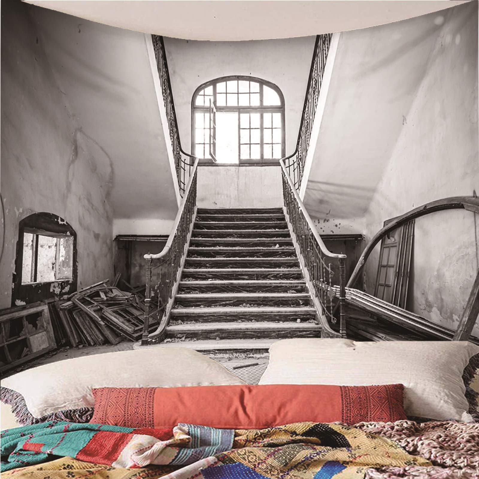 Daesar Wandtapijt, woonkamer, parket, bankhoezen, 200 x 200 cm, bruin