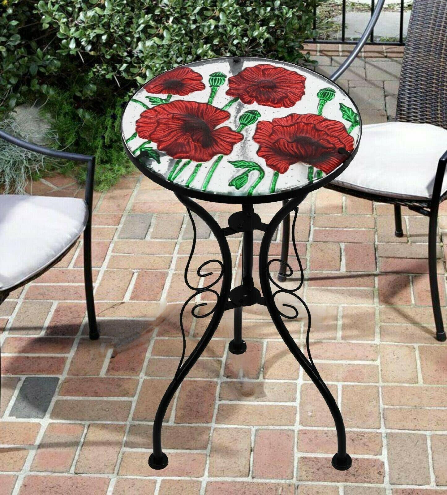 Ronde tuintafel met glasplaat - Meubels kopen? | Korting tot 49