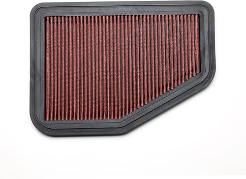 Miniatura 4 de Compatible con Pontiac G8  Chevy CapriceSS Filtro de aire de repuesto reutilizable y lavable de alto flujo (rojo)