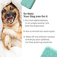 Vista 6 de Washing Machine Cleaner Tablets - 24 Pack for a 12 Month Supply. Formulated for Pet Owners. Compatible with HE, Top & Front Load. Easily Removes