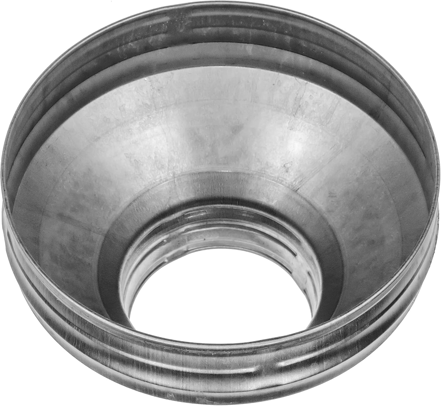 Vent Systems 8" to 4" Inch Duct Reducer Adapter – Galvanized Steel HVAC Transition Fitting – Heavy-Duty Cone Connector for Round Pipe – For Ventilation Systems, Exhaust Setups, Indoor Ducting Projects