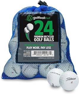 Used and Recycled for Titleist NXT Mint 5A (White & Yellow) (24 & 48) Golf Balls Mesh Bag Included