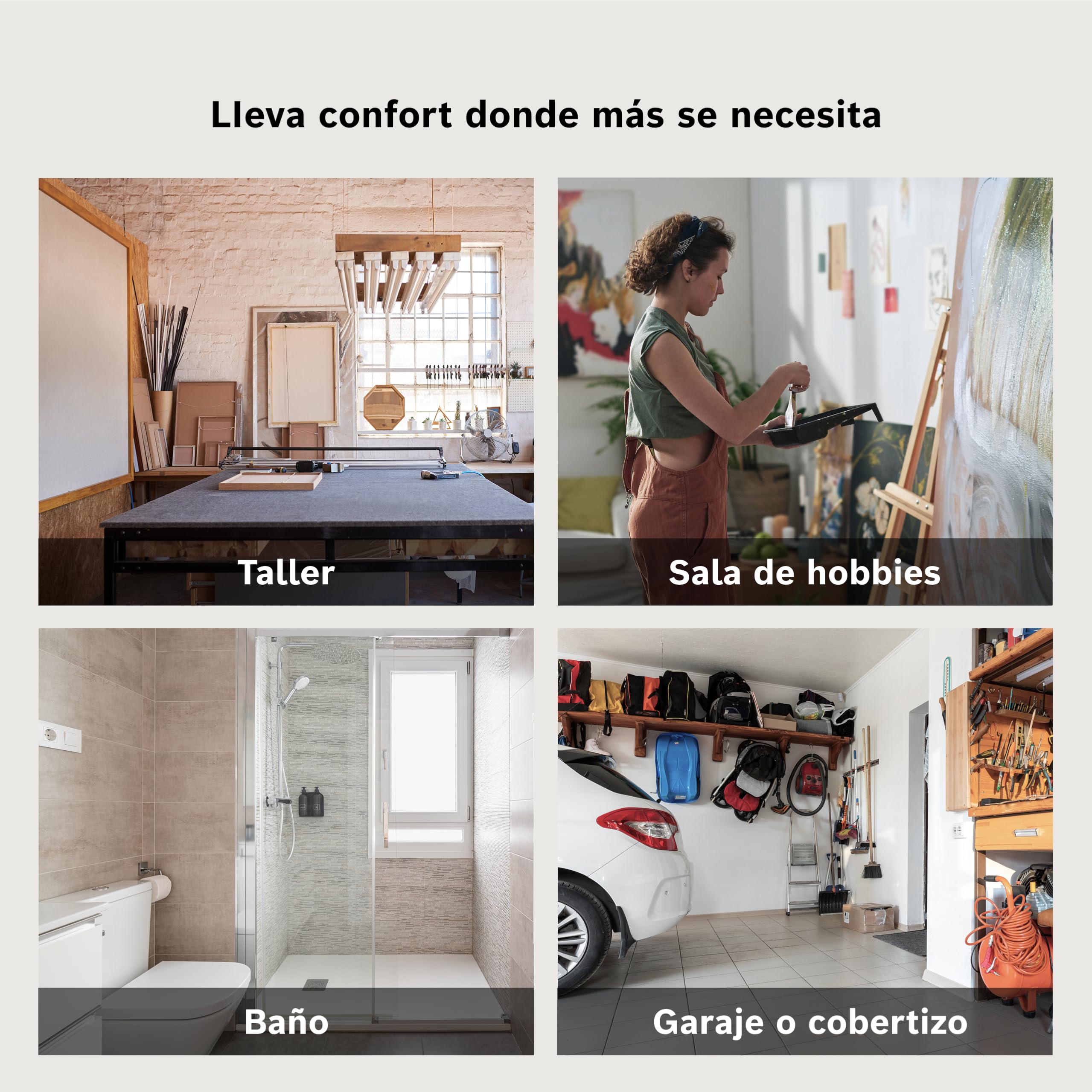 Bosch Heat Convector 4000-15 Convector eléctrico, 1500 W | Para Estancias de Hasta 15 m², Regulador Electrónico, Pantalla LED, Programa Semanal y Protección Contra Salpicaduras
