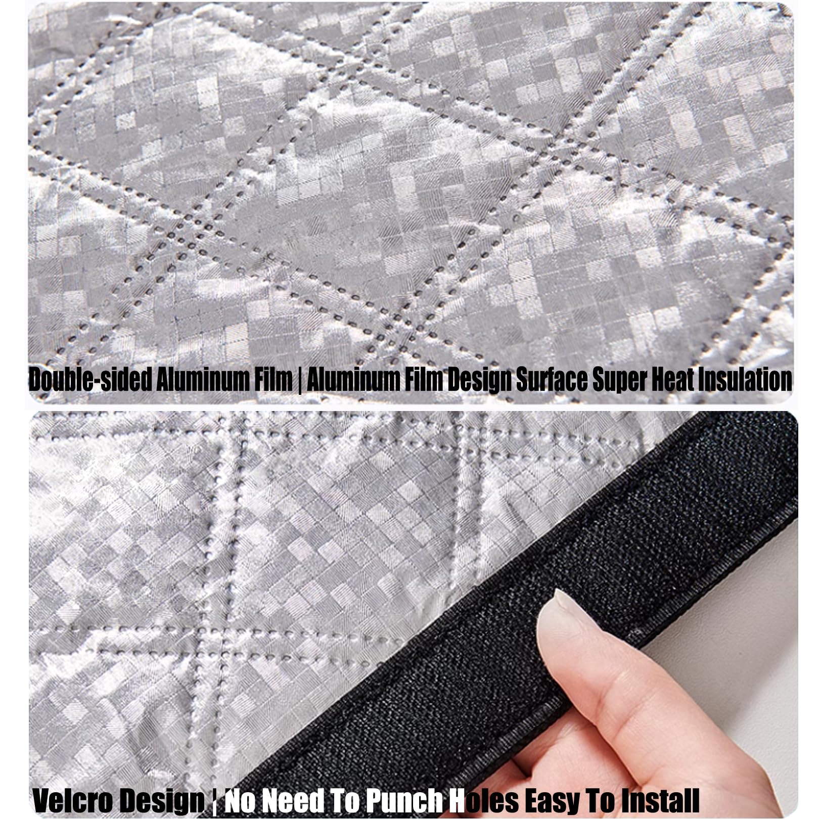 Kits D'isolation Pour Fenêtres, Rideau de protection thermique pour portes et fenêtres, Coupe-vent, Protection Contre le Froid, Au Bruit, Pour Chambre à Coucher De Salon, Personnalisable (148x220cm)