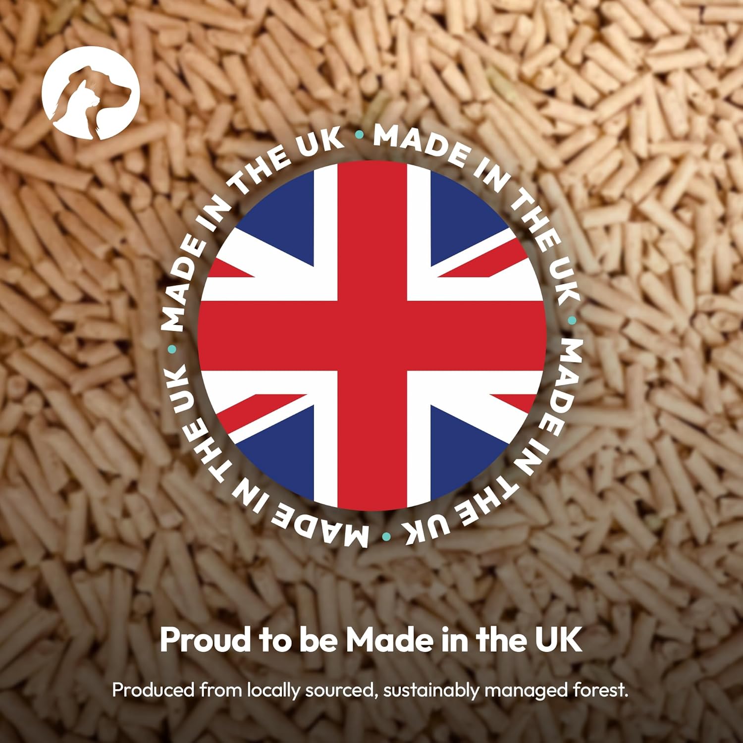 Oscars Cat Litter 30L - Ultra-Absorbent Wood Pellet Cat Litter - Non-Clumping, Dust-Free, Odour Control Wood Pellets for Cats & Kittens - Biodegradable, All Natural Virgin Softwood - 3