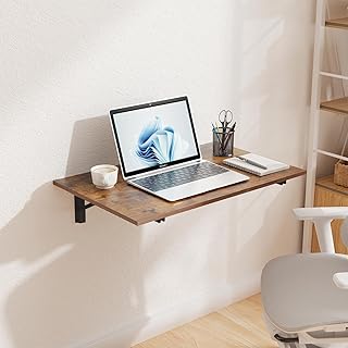 GOYLSER Wall Mounted Folding Table Floating Desk for Dining, Laundry Roo...