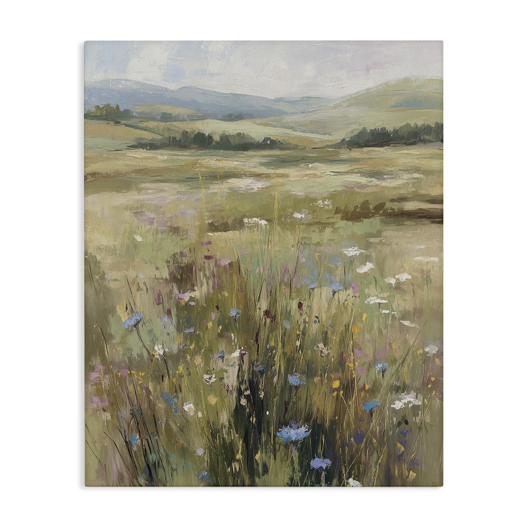 Stupell Industries Breezy Pastures Meadow 'Breezy Pastures Impression'| Canvas Art