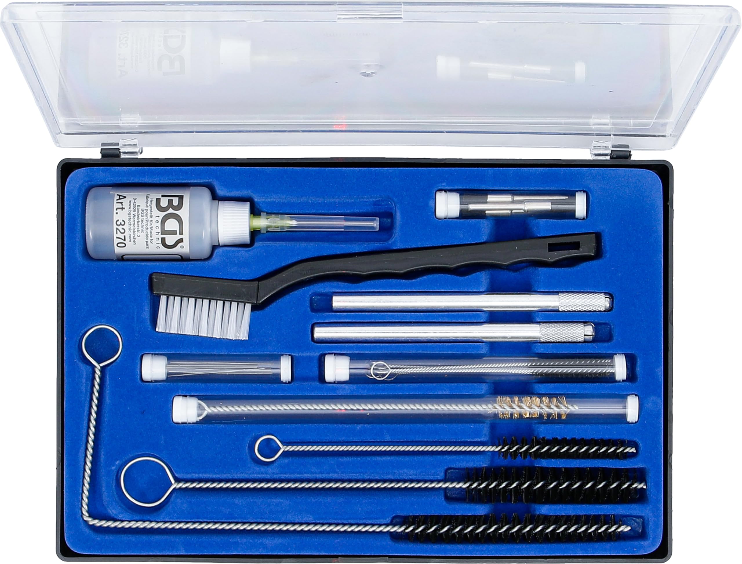 Kit De Nettoyage Pour Pistolet à Peinture 24 Pièces - Bouteille 500 Ml Et Brosses Pour Pièces Et Carburateurs
