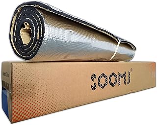SOOMJ 10mm/394mil 390" x 39" 107.6sqft Self-Adhesive Car Sound Deadener Road Noise Dampener Sound Deadener & Heat Barrier Mat
