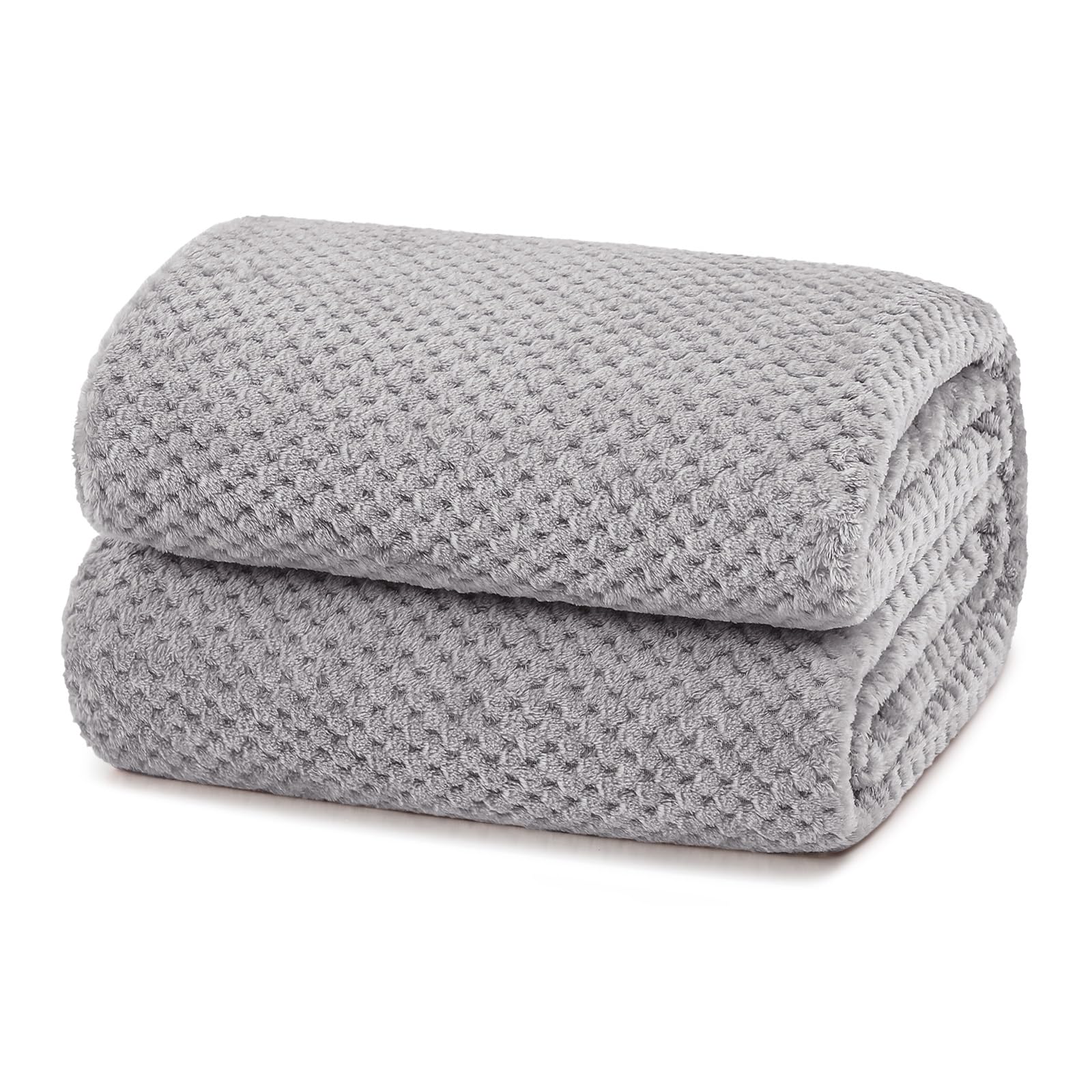 Yebeda Kuscheldecke Superweiche und Warme Fleecedecke für Sofa, Couch und Bett mit Waffel Muster, Kuschelige & Angenehme Decke/Wohndecke/Sofadecke