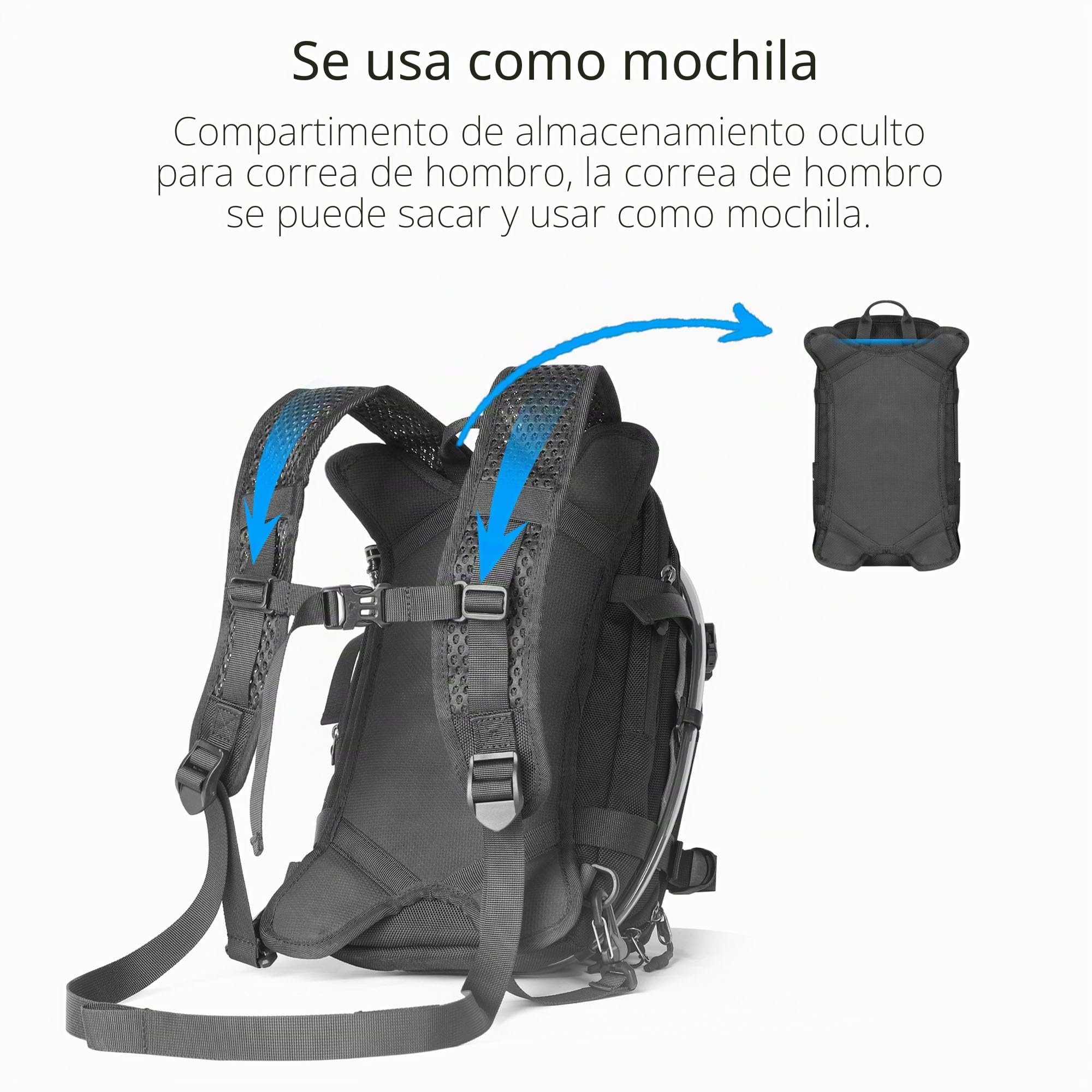 Rhinowalk Mochila para tanque de motocicleta, bolsa de agua separada, bolsa de lona con sistema Molle, se adapta a la mayoría de marcos de motocicleta de aventura y deporte